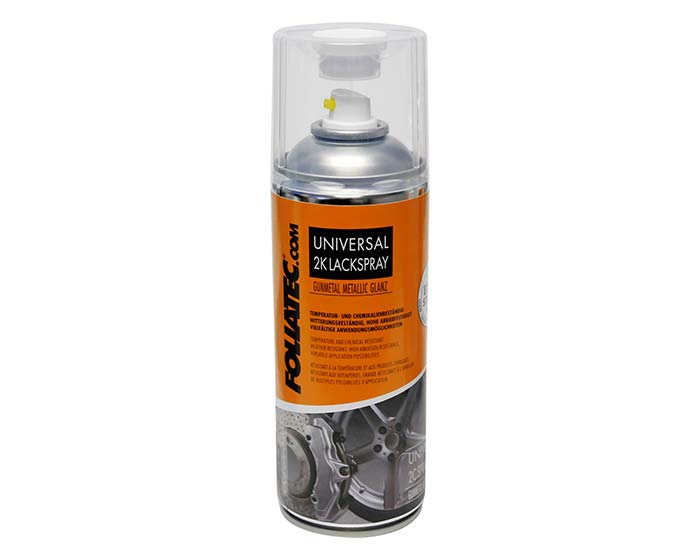 Spray vopsea 2K cu activator FOLIATEC gri Gunmetal Metallic 400ml